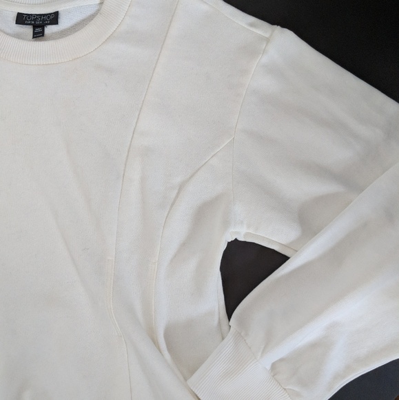 White crewneck Topshop Sweater - Picture 8 of 8